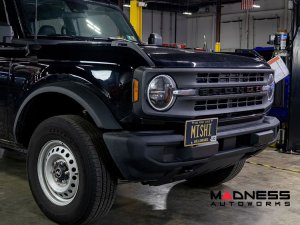 Ford Bronco Front License Plate Relocation Kit - Plastic Bumper